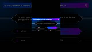 RPSC PROGRAMMER JAVA 6 MCQ #rpscprogrammer#rpscprogrammer2024 #rajasthanexam #rajasthanpaperleak