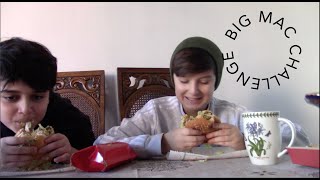 WHO FINISHES A Big Mac FASTER CHALLENGE!!! |First Ever Youtube Video