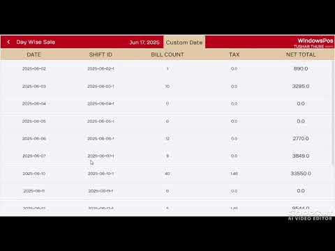 Day Wise Summary Report | Windows Billing Machine Feature Demo