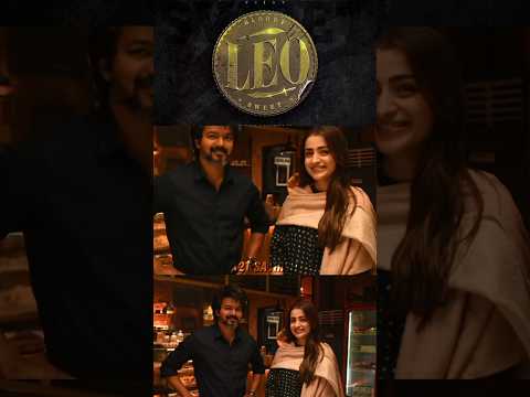 💫 Stills from #LEO as a birthday special of #Trisha❤️ This pair 🥰 #thalapathyvijay