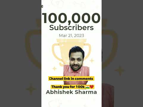 100k Subscribers done 🔥✅ #abhisheksharma #shorts