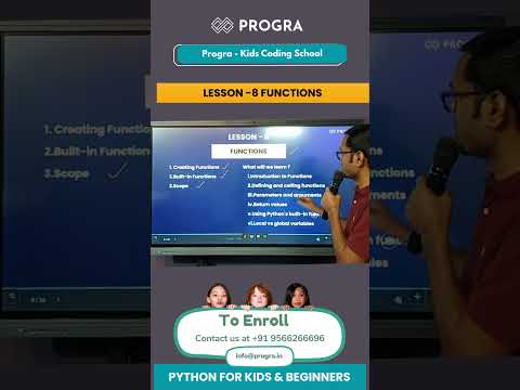 Lesson -8 Functions | Python for Kids & Beginners | #python #education