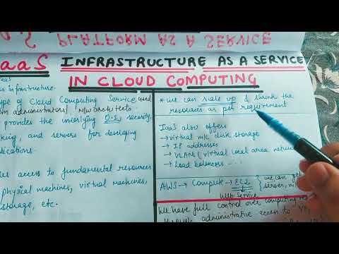 Lecture-8 IaaS in English || Infrastructure as a Service || Service Models in Cloud Computing