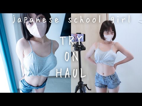 japanese school girl NOBRA hot pants try on haul part001｜mio kyuuna