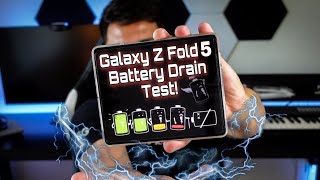 Samsung Galaxy Z Fold 5 ALL DAY REAL LIFE Battery Drain Test!