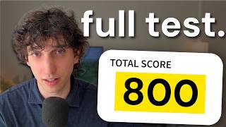 Watch me get an 800 on the SAT Math in real time