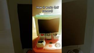 How my paper computer works off camera