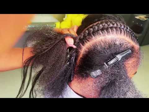HOW TO: 8 MINUTE | 4 STITCH BRAIDS | Hairstyles | BRAIDS BY ANTOINETTE