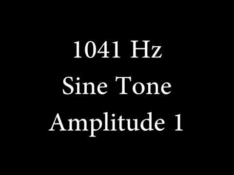 1041 Hz Sine Tone Amplitude 1