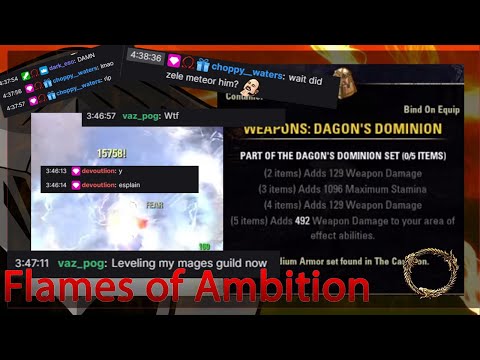 ESO| New BEST IN SLOT Set for Stamplar?| METEOR WOMBO COMBO?|Flames of Ambition