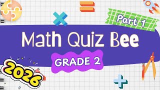 2026 Math Quiz Bee for Grade 2 | Part 1 | Quiz by brainYs