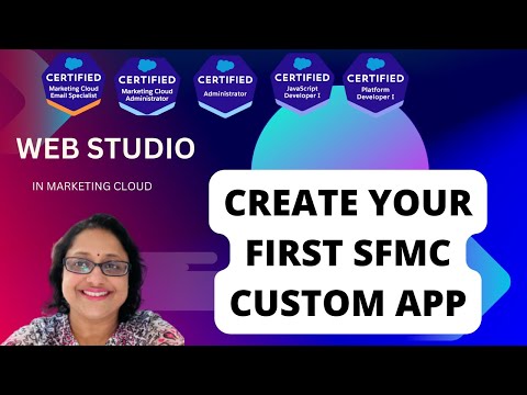 SFMC Custom App  | How to use web studio in sfmc