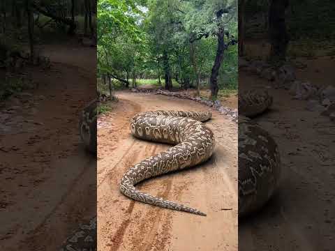 Anaconda snake chasing Boy Video #shorts