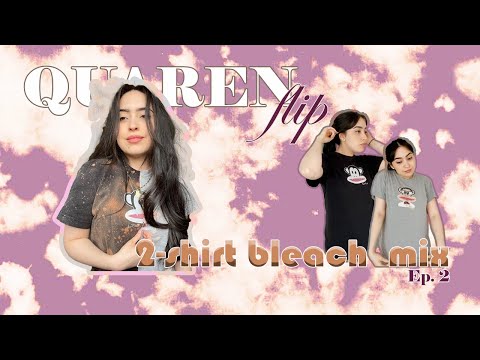 Quarenflip: upcycling t-shirt mix DIY with BLEACH // COSAMBELLA