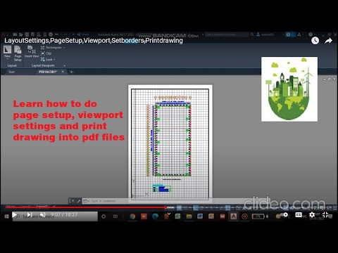 AutoCad Page Setup, Viewport settings and printing drawing into pdf file