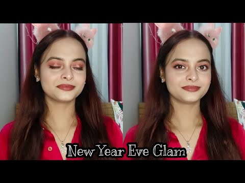 Get Ready With Me For New Year Eve || New Year Eve Glam Makeup Look 2021|| Sumya Binte