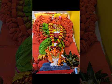 Saptashrungi Mata Vani Ganpati Decoration Making #ganpatidecoration  #ecofriendly  #saptashrungi