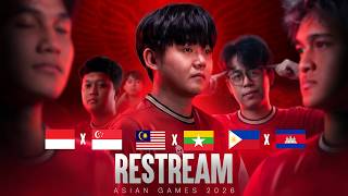 INA VS SG, MY VS MYA, PH VS CAM. ASIAN GAMES 2026 QUALIFIER !