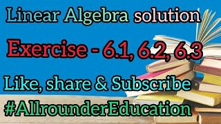 #LinearAlgebra#ExerciseSolution#Ch-6#AlgebraOfLinearTransformation#BscBa6thSem#shorts🔥