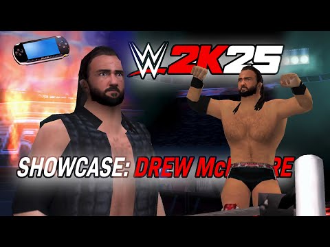 WWE 2K25 PSP: Drew McIntyre Gameplay (New "Claymore Kick", Signature & Finisher)