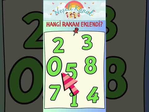 Hangi Rakam Eklendi  #okuloncesietkinlik #kids #6yaş #5yaş #tahminoyunu