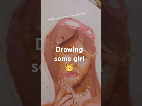 Drawing some girl on pintrest hope u like it ;) #art #sketch #drawing  #fyp #artist #markers