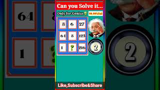 Tricky Math Puzzle | IQ Test Math puzzle | Math puzzle for Adults | #shorts #shortfeed #maths