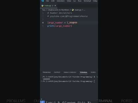 Did You Know THIS Python Trick for READABLE Numbers? 🔢 #python #code #programming
