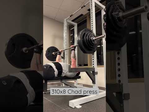 310x8 Chad Press PR : Close Grip T Shirt Touch Paused Larsen Press