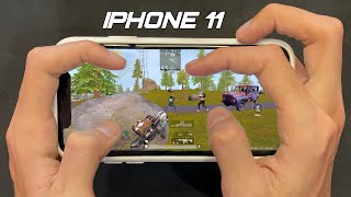 IPHONE 11 HANDCAM IN 2025 🔥/Smooth+Extreme PUBG Gaming Test😍/ NEW IOS 18.5 Livik Gameplay!
