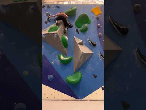 Climbing a V4!