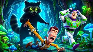 ⭐ TOY STORY: Buzz Lightyear Saves Woody From a Giant Stuffed Raccoon Attack