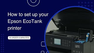 How to Set Up Your Epson EcoTank Printer | Complete Setup Guide