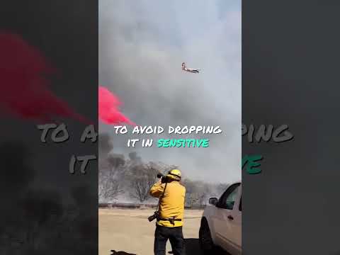 Why Is Pink Powder Used to Fight California Fires? 👨‍🚒🧯 #PinkPowder