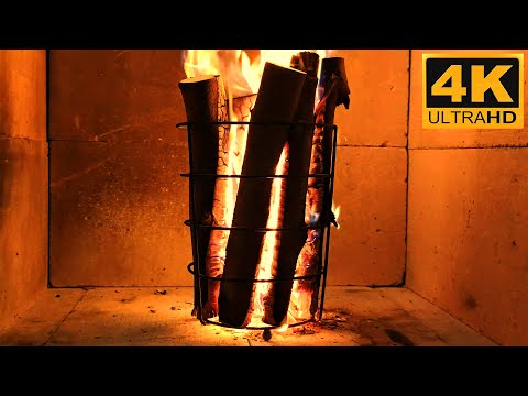 4k Fireplace Burning Ambience 🔥 fireplace sounds for sleeping with Crackling Fire Sounds