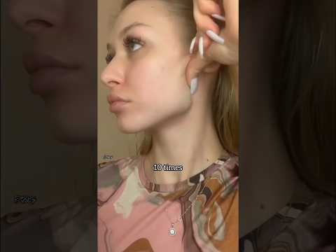 Double chin | Want perfect Jawline | Try this for 1 week #shorts #daily #skincare