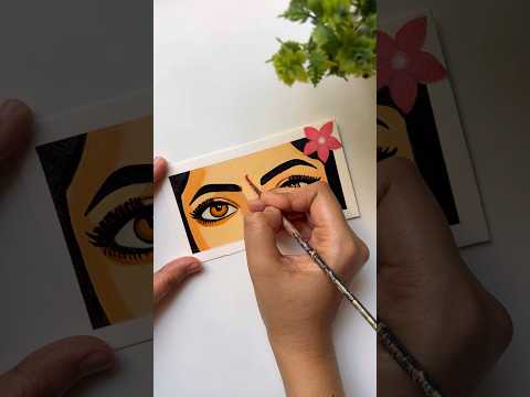 Radha rani 💗👀eyes painting  #radha #radhakrishna #painting #viral