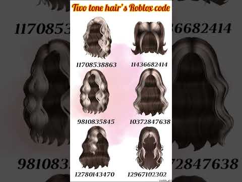 cute two tone hair Roblox codes #roblox #hair #freecode #robloxcodes