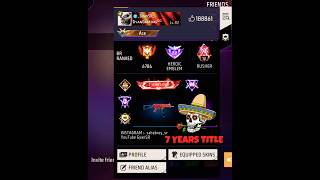 7 Years Old Title Free Fire GyanSR || Viral Shorts #short #shorts #gaming #freefire #gyansr