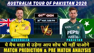 Australia vs Pakistan 1st ODI Match Prediction | AUS vs PAK 1st ODI Prediction | #ODI2026