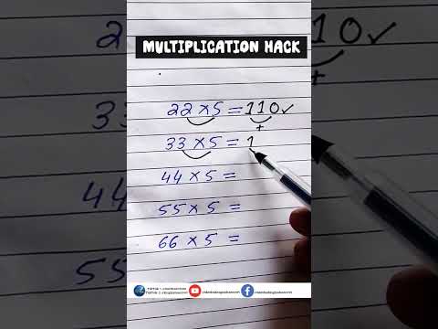 Multiplication Hack #easylearning #mathsenglishsecret #maths #shorts