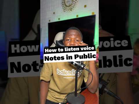 How to listen to voicemails in public #voicenote #whatsapp #tech #feed  #shorts