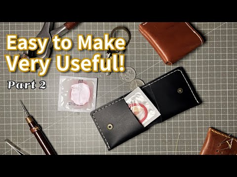 Leather Craft Easy Handmade Project Part 2