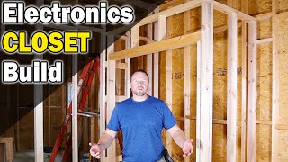 Build a Large Utility Closet for Off Grid Electronics - Build a 20x30 shop