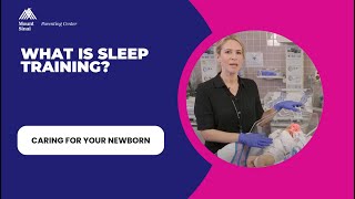 What is sleep training?