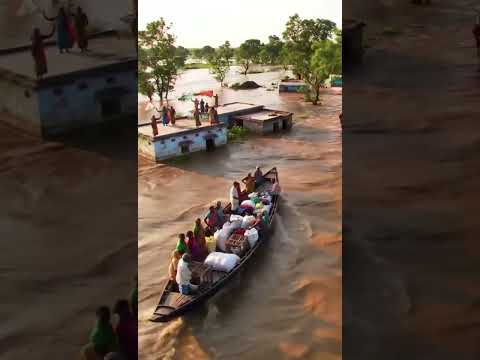 Helpless Villagers😭😭😭#plz_subscribe_my_channel #ytshorts #shortvideo #😭😭#floodwarning #rainflood