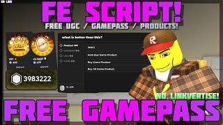 [Best! 🎮] Free Gamepass 🔥 No Linkvertise! Free UGC / Gamepass / Products!! 🔥 PC & Mobile! (2024)