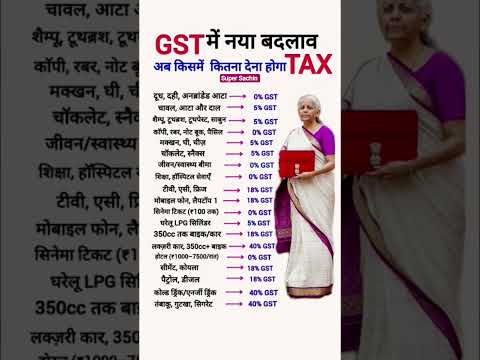 GST 2025 बदलाव: अब किस पर कितना टैक्स देना होगा 😲🔥⁉️ Full GST Rate List 2025 #shorts #gst #gstupdate