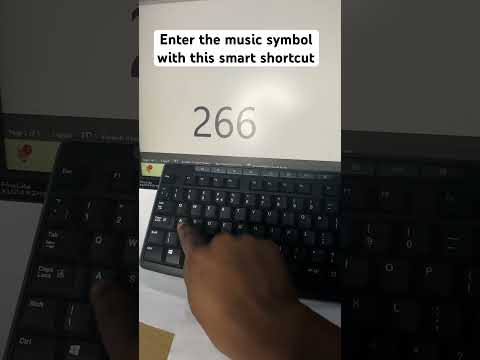 How to enter the music symbol with a quick #shortcut. #professional #windows #word