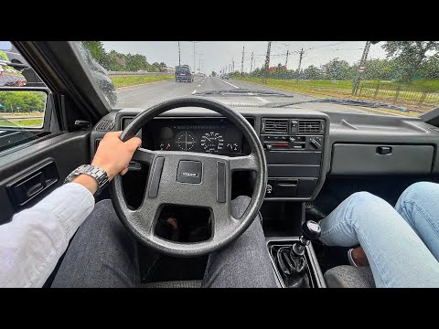 1988 Volvo 340 [1.6 Diesel 54 HP] | Test Drive #178 POV Driver. TV